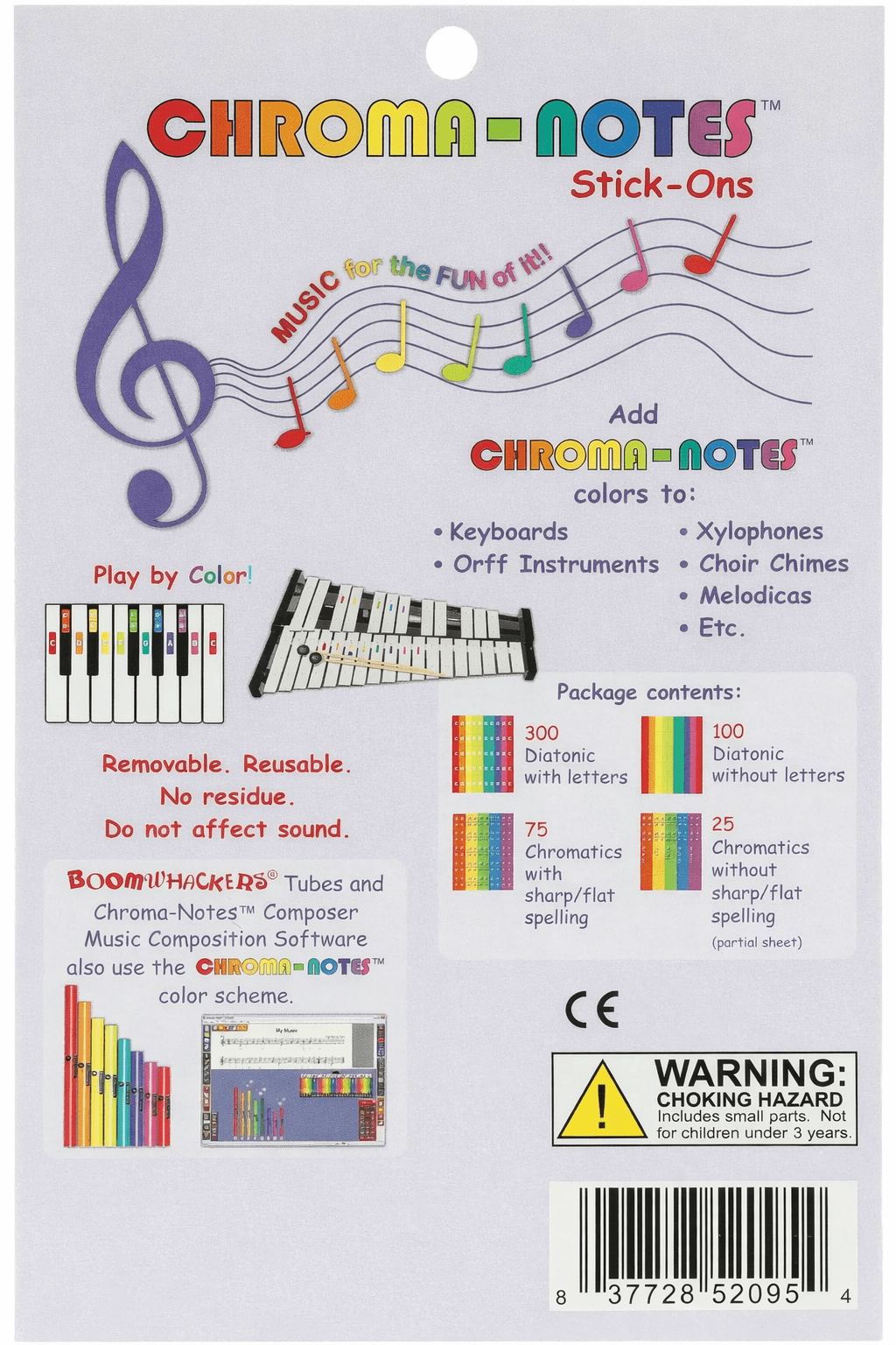 Rhythm Band Instruments Boomwhackers Rhythmic Percussion 27 Tube Classroom Pack 8"W x 14"L x 25"D (RBI - BW27CP) - SchoolOutlet