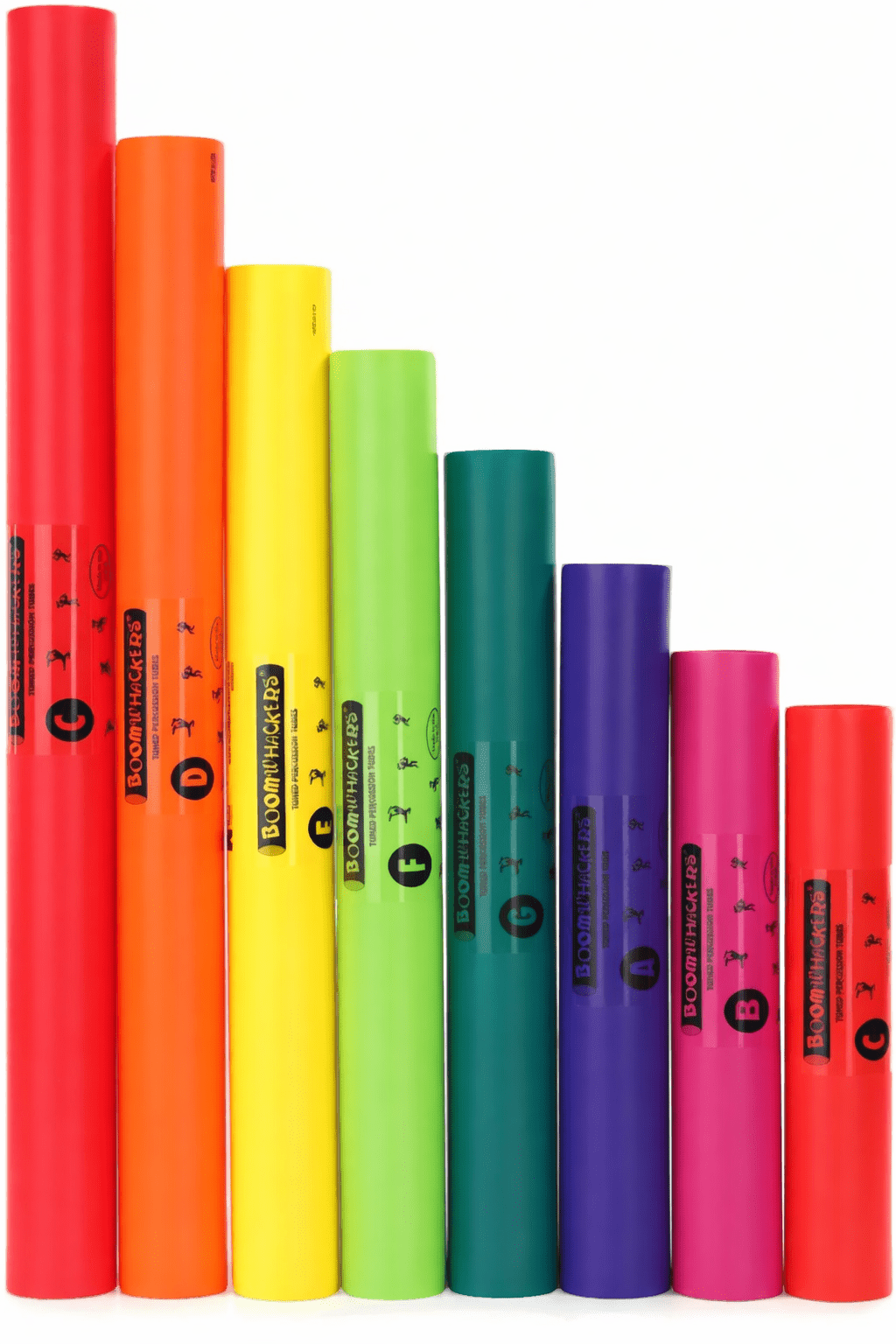 Rhythm Band Instruments Boomwhackers Rhythmic Percussion 27 Tube Classroom Pack 8"W x 14"L x 25"D (RBI - BW27CP) - SchoolOutlet