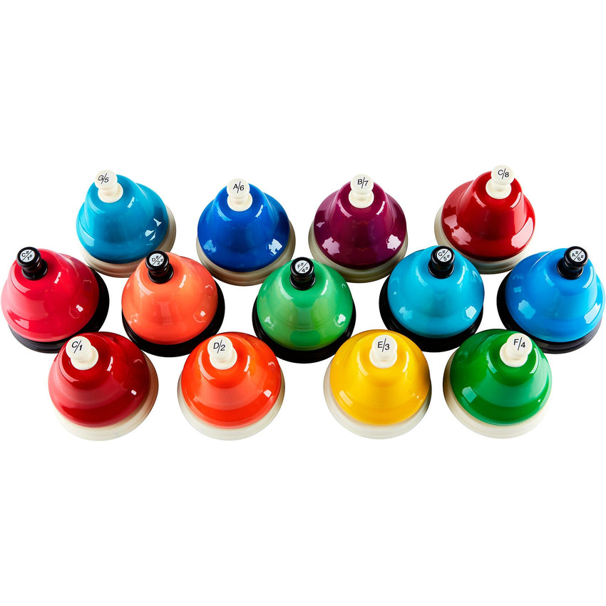 Rhythm Band Instruments KidsPlay Chromatic Musical Desktop Bell 13 Note Set 7"W x 16"L x 8"D (RBI - RB119) - SchoolOutlet