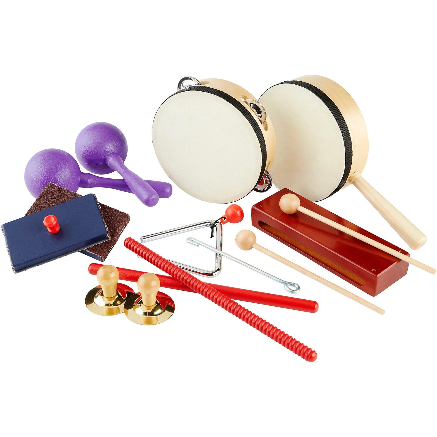 Rhythm Band Instruments Bob McGrath Educational World Music Percussion Set 8"W x 11"L x 4"D (RBI - RB52) - SchoolOutlet