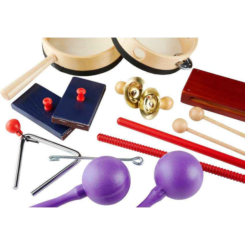 Rhythm Band Instruments Bob McGrath Educational World Music Percussion Set 8"W x 11"L x 4"D (RBI - RB52) - SchoolOutlet