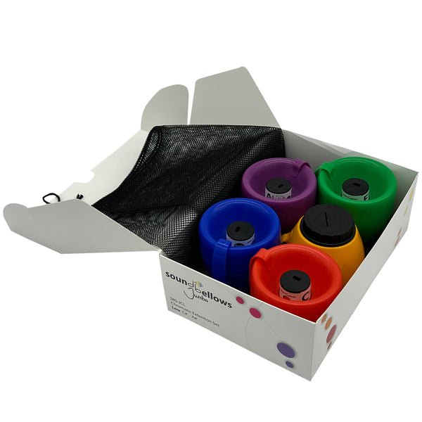 Rhythm Band Instruments Soundbellows 5 - Note Jumbo Chromatic Extension Low Set 12"W x 8"L x 4"D (RBI - SBS - JCL) - SchoolOutlet