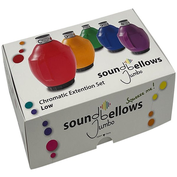 Rhythm Band Instruments Soundbellows 5 - Note Jumbo Chromatic Extension Low Set 12"W x 8"L x 4"D (RBI - SBS - JCL) - SchoolOutlet