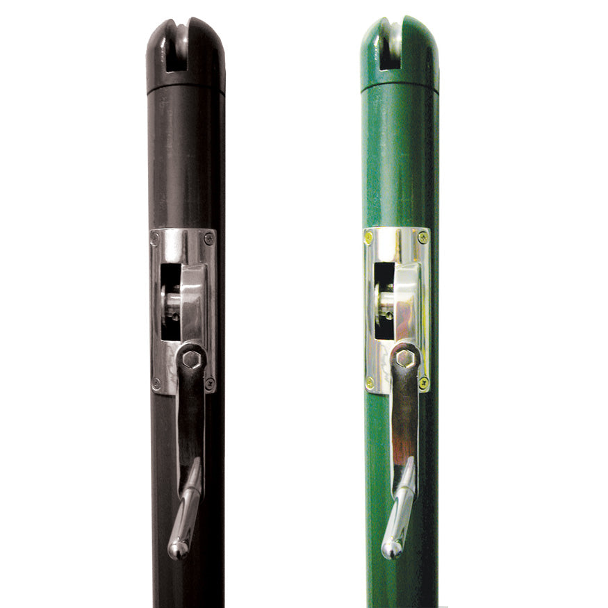 Jaypro Sports Club Tennis Upright Round Tennis Posts 3" Outdoor Pair (JPS-RTP-3XX)