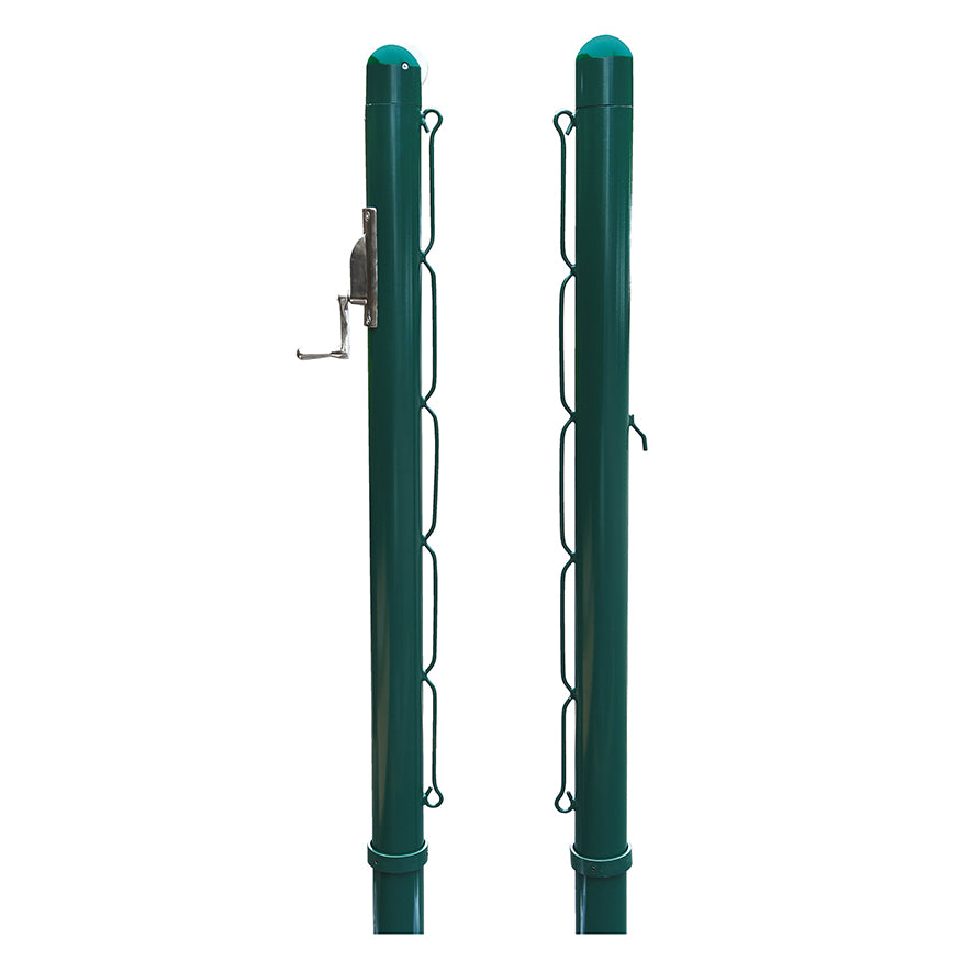 Jaypro Sports Club Tennis Upright Round Tennis Posts 3" Outdoor Pair (JPS-RTP-3XX)