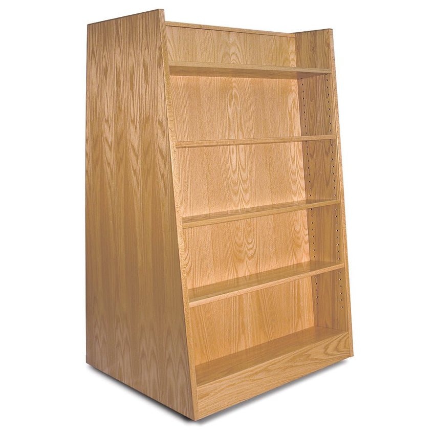 Russwood Library Furniture Stately Series Bookstore Shelving - 58"H - Single Face Bookstore Shelving - Starter 58"H x 37"W x 17"D (1BSS - 58) - SchoolOutlet
