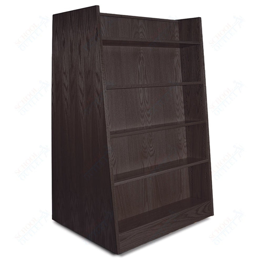 Russwood Library Furniture Stately Series Bookstore Shelving - 58"H - Single Face Bookstore Shelving - Starter 58"H x 37"W x 17"D (1BSS - 58) - SchoolOutlet