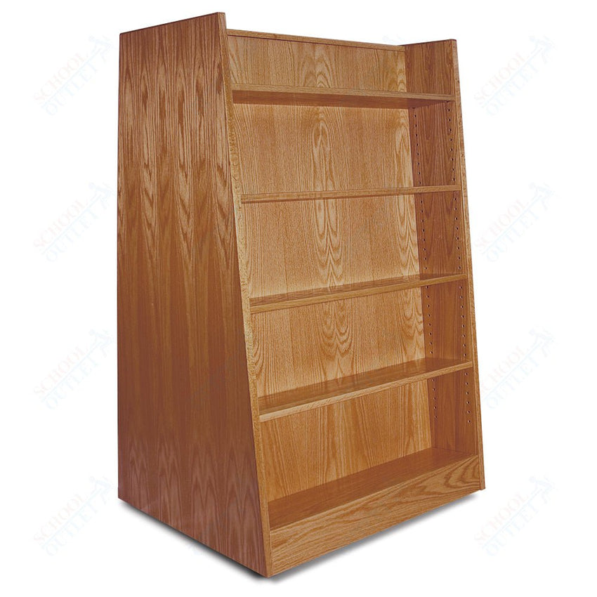 Russwood Library Furniture Stately Series Bookstore Shelving - 58"H - Single Face Bookstore Shelving - Starter 58"H x 37"W x 17"D (1BSS - 58) - SchoolOutlet