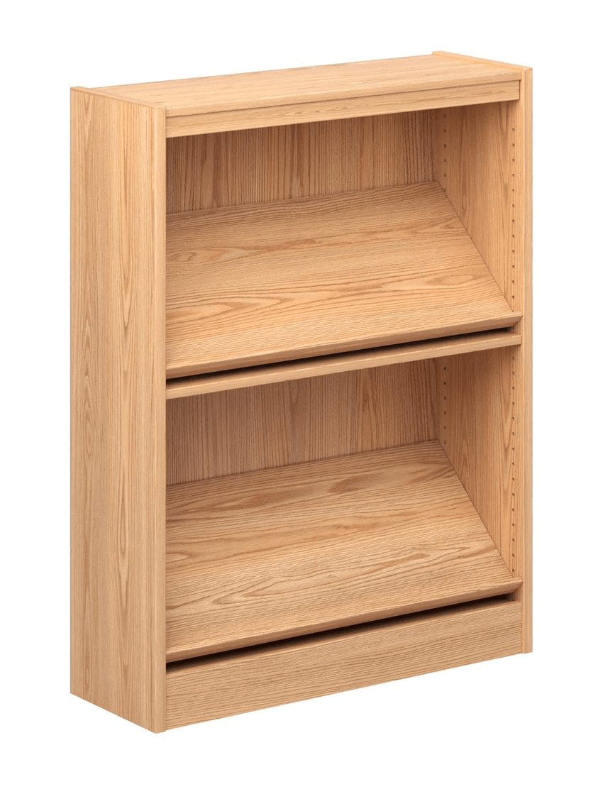 Russwood Library Furniture Stately Series Periodical Shelving - 42"H Single Face Starter Veneer Top - 42"H x 37"W x 12"D (1PDS - 4212) - SchoolOutlet
