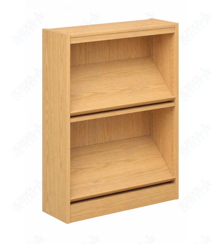 Russwood Library Furniture Stately Series Periodical Shelving - 42"H Single Face Starter Veneer Top - 42"H x 37"W x 12"D (1PDS - 4212) - SchoolOutlet