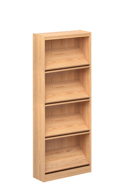 Russwood Library Furniture Stately Series Periodical Shelving - 72"H Single Face Starter Veneer Top - 72"H x 37"W x 12"D (1PDS-7212)
