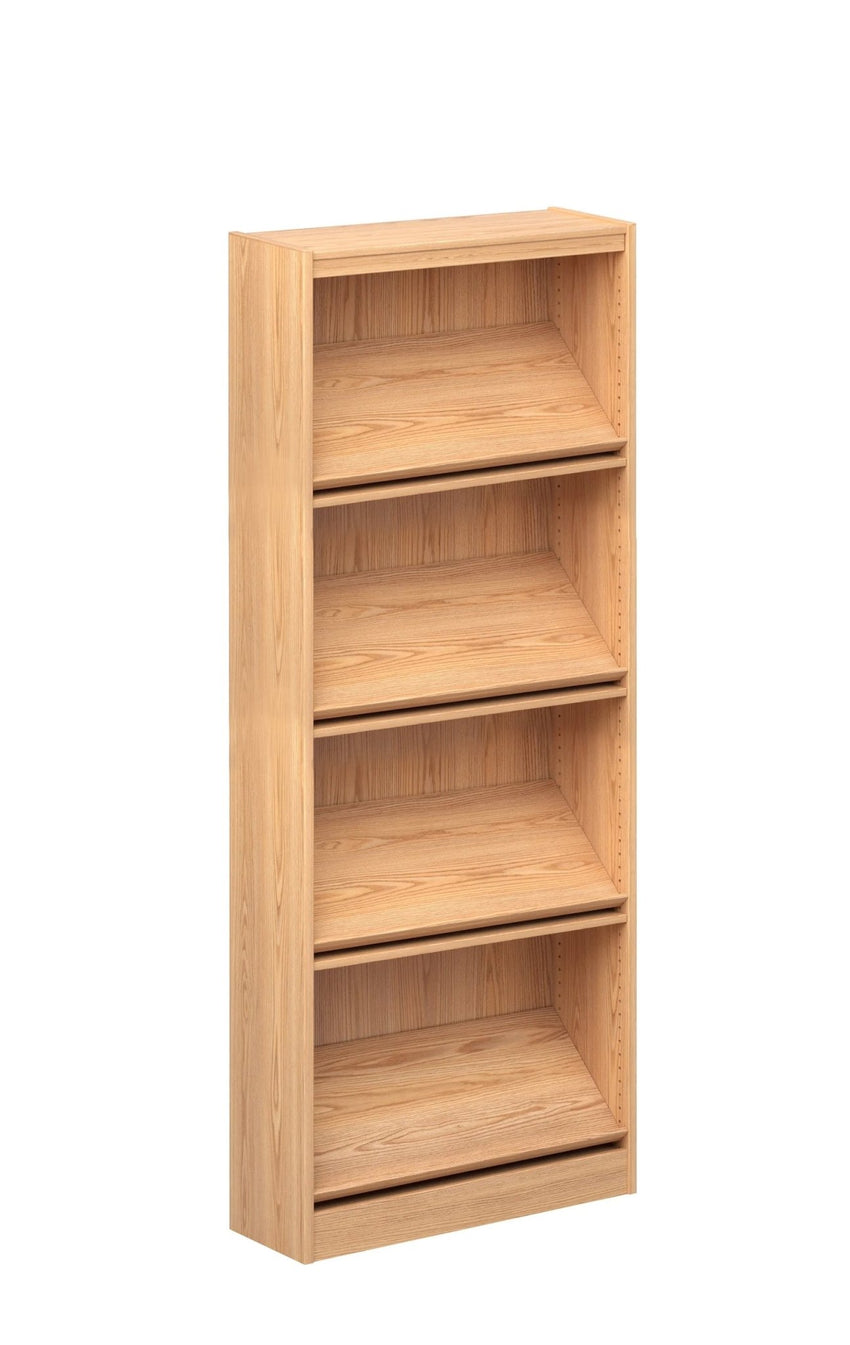 Russwood Library Furniture Stately Series Periodical Shelving - 72"H Single Face Starter Veneer Top - 72"H x 37"W x 12"D (1PDS - 7212) - SchoolOutlet