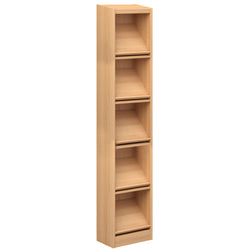 Russwood Library Furniture Stately Series Periodical Shelving - 82"H Single Face Starter Veneer Top - 82"H x 37"W x 12"D (1PDS-8212)
