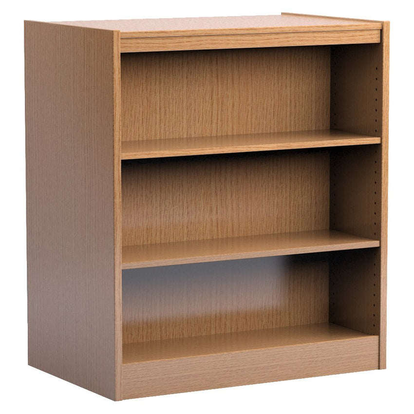 Russwood Library Furniture Stately Series Single Face Shelving - 48"H Starter Veneer Top - 48"H x 37"W x 12"D (1SS - 4812) - SchoolOutlet