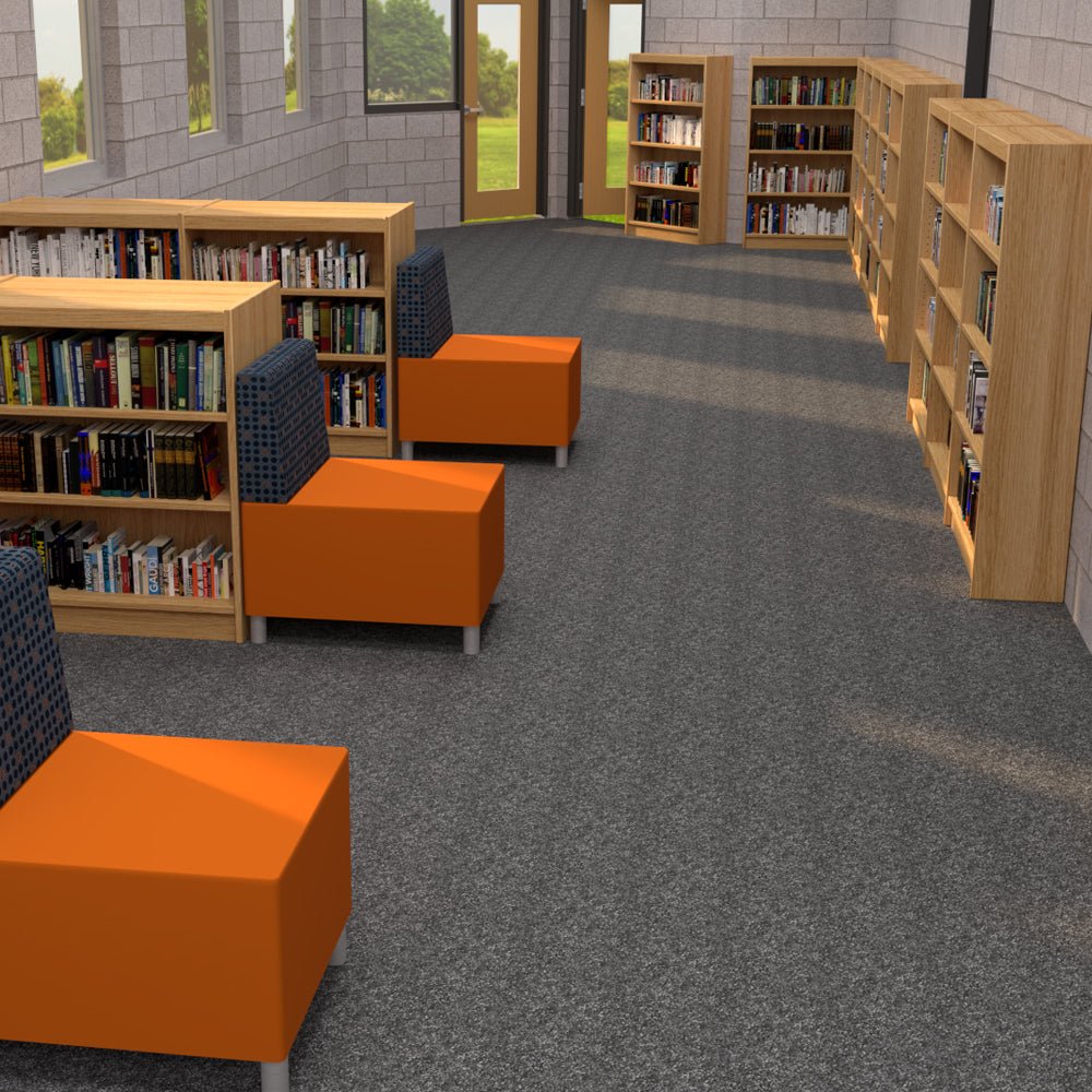 Russwood Library Furniture Stately Series Single Face Shelving - 60"H Starter Veneer Top - 60"H x 37"W x 12"D (1SS - 6012) - SchoolOutlet