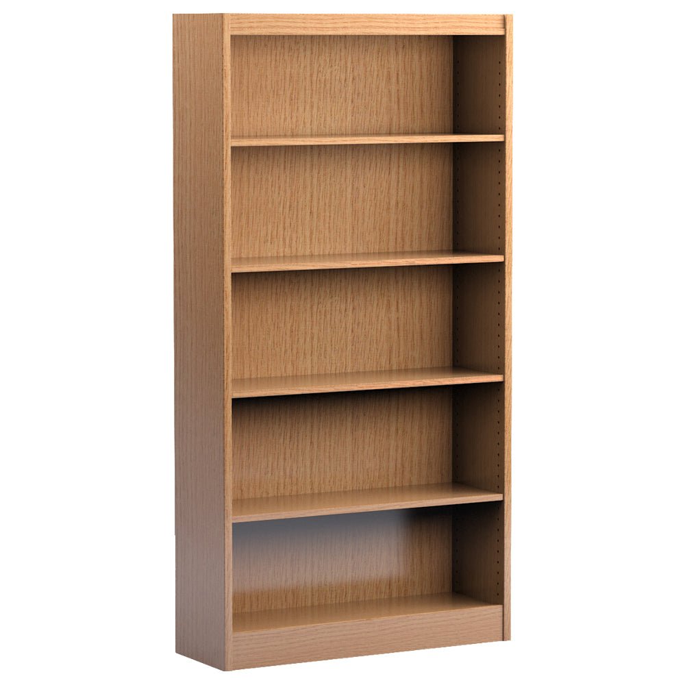 Russwood Library Furniture Stately Series Single Face Shelving - 72"H Starter Veneer Top - 72"H x 37"W x 10"D (1SS - 7210) - SchoolOutlet