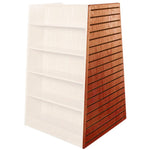 Russwood Library Furniture Stately Series Bookstore Shelving - 1 slatwall end panel for Double Face Bookstore Shelving 58