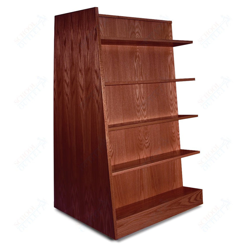 Russwood Library Furniture Stately Series Bookstore Shelving - 58"H - Double Face Bookstore Shelving - Starter 58"H x 37"W x 31"D(2BSS - 58V) - SchoolOutlet
