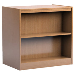 Russwood Library Furniture Stately Series Double Face Shelving - 36"H Adder Veneer Top - 36"H x 36"W x 20D (2SA-3620)