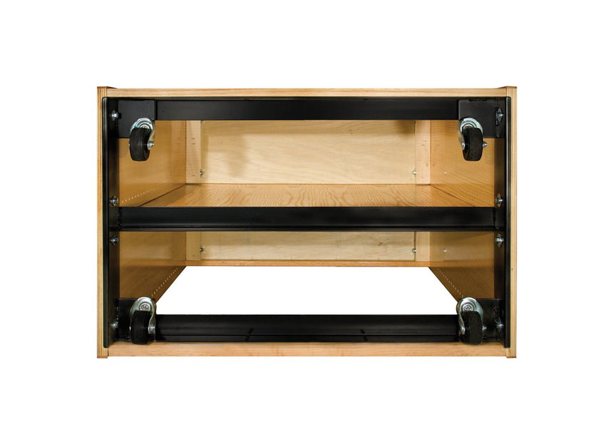 Russwood Library Furniture Stately Series Double Face Shelving - 36"H Starter Veneer Top - 36"H x 37"W x 24"D (RUS - 2SS - 3624) - SchoolOutlet