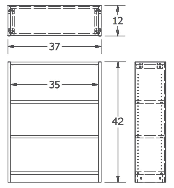 Russwood Library Furniture Inspire Series 42" Single Face Shelving Starter (RUS - PT - 1SS - 4212) - SchoolOutlet