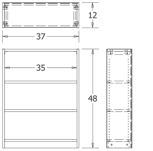 Russwood Library Furniture Inspire Series 60" Single Face Shelving Starter (RUS - PT - 1SS - 6012) - SchoolOutlet