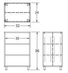 Russwood Library Furniture Envision Series Bay Shelving - 36