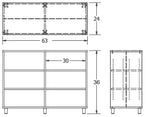 Russwood Library Furniture Envision Series Bay Shelving - 36