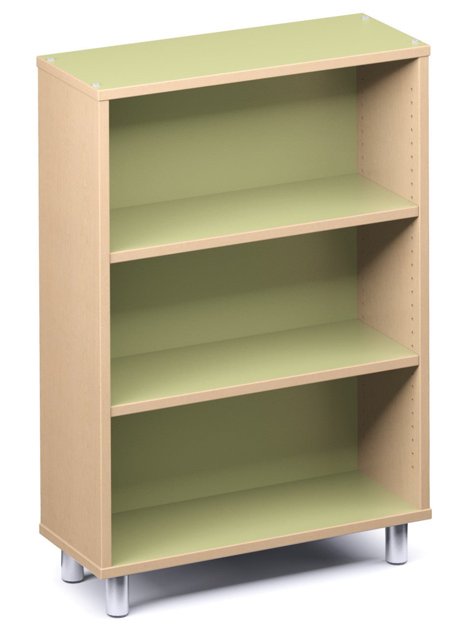Russwood Library Furniture Envision Series Bay Shelving - 42"H Double Sided - 1 Bay - Palette style shelving (PT - 2S - 42 - 1B) - SchoolOutlet