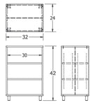 Russwood Library Furniture Envision Series Bay Shelving - 42