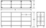 Russwood Library Furniture Envision Series Bay Shelving - 42