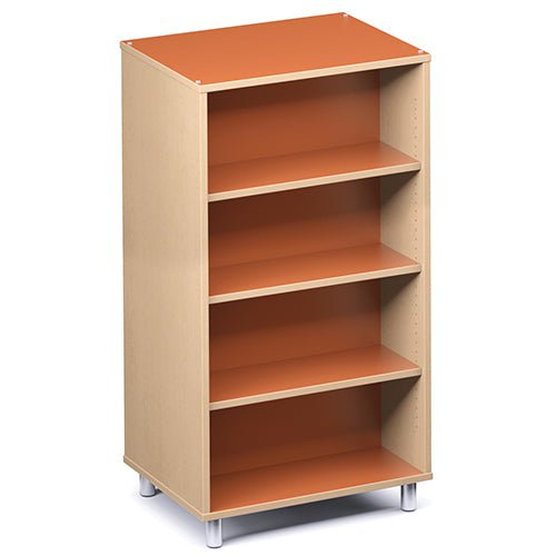 Russwood Library Furniture Envision Series Bay Shelving - 48"H Double Sided - 1 Bay - Palette style shelving (PT - 2S - 48 - 1B) - SchoolOutlet