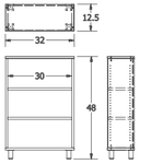 Russwood Library Furniture Envision Series Bay Shelving - 60