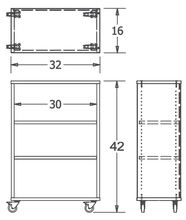 Russwood Library Furniture Envision Series Cubby Shelving - Single Slided - 42"H x 32"W x 16" (PT - CS - 4232) - SchoolOutlet