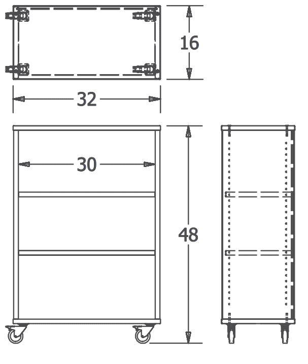 Russwood Library Furniture Envision Series Cubby Shelving - Single Slided - 48"H x 32"W x 16" (PT - CS - 4832) - SchoolOutlet