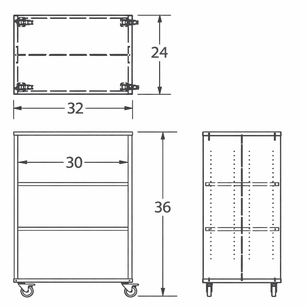 Russwood Library Furniture Envision Series Cubby Shelving - Double Slided - 36"H x 32"W x 24"D (PT - DF - CS - 3632) - SchoolOutlet