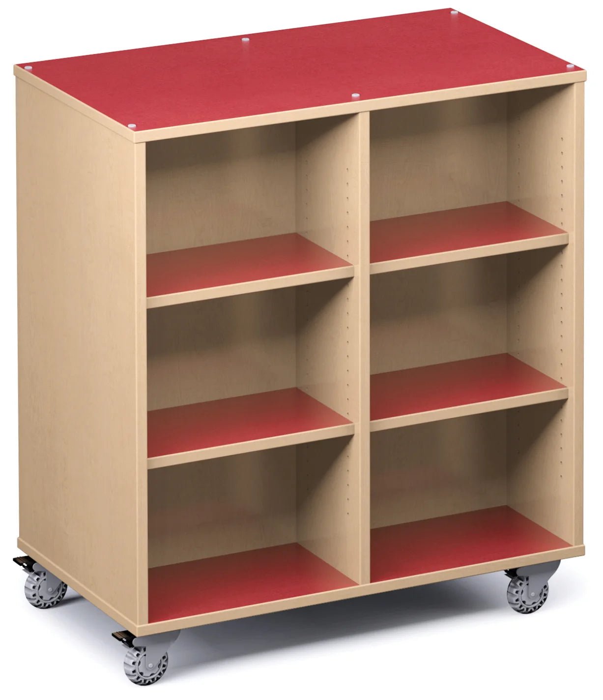 Russwood Library Furniture Envision Series Cubby Shelving - Double Slided - 48"H x 32"W x 24"D (PT - DF - CS - 4832) - SchoolOutlet