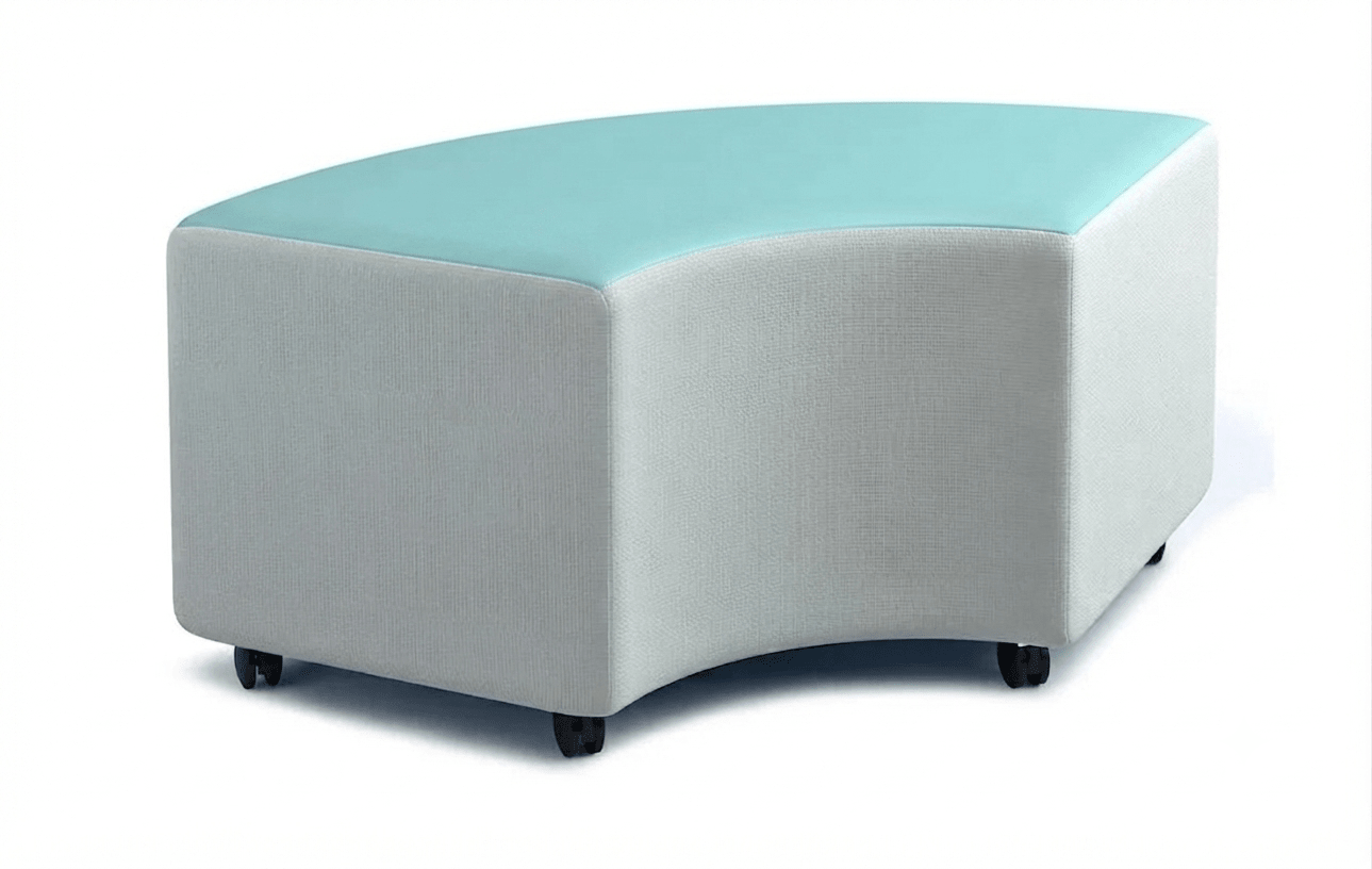 Russwood Library Furniture - Rollit Arc soft seat - 14"H (RUS-RL-AR14-G1) - SchoolOutlet