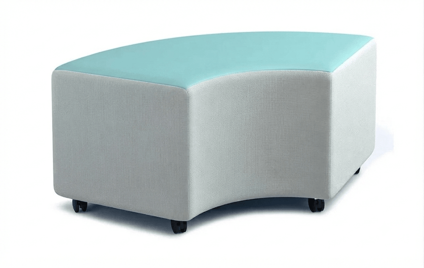 Russwood Library Furniture - Rollit Arc soft seat - 14"H (RUS-RL-AR14-G1) - SchoolOutlet