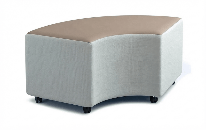 Russwood Library Furniture - Rollit Arc soft seat - 14"H (RUS-RL-AR14-G1) - SchoolOutlet