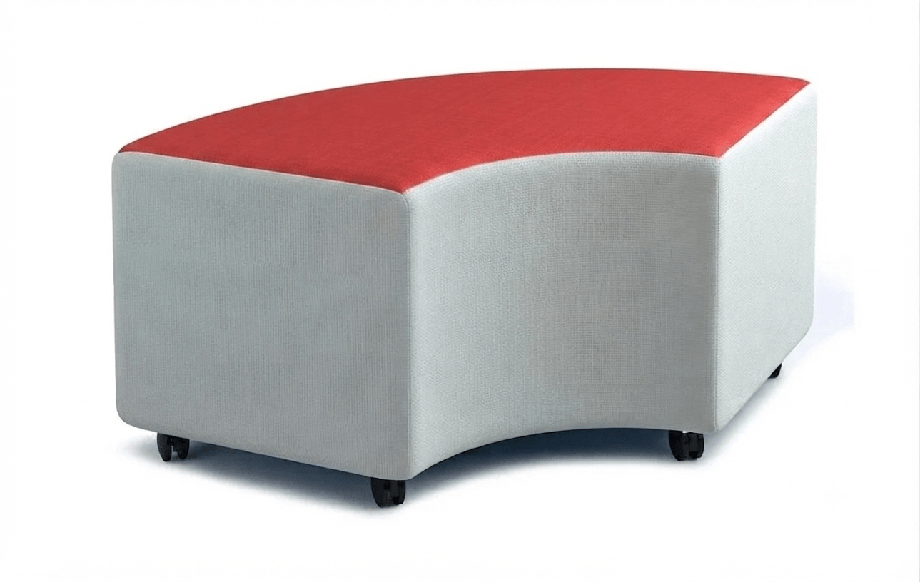 Russwood Library Furniture - Rollit Arc soft seat - 14"H (RUS-RL-AR14-G1) - SchoolOutlet
