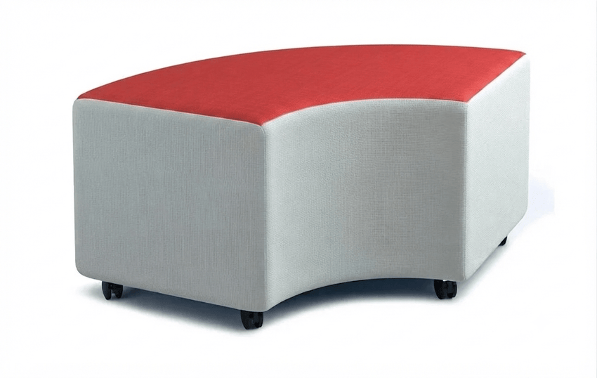 Russwood Library Furniture - Rollit Arc soft seat - 14"H (RUS-RL-AR14-G1) - SchoolOutlet