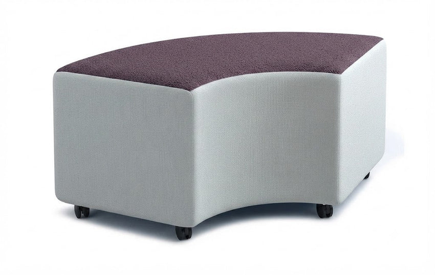 Russwood Library Furniture - Rollit Arc soft seat - 14"H (RUS-RL-AR14-G1) - SchoolOutlet