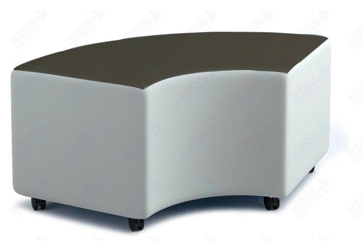 Russwood Library Furniture Zipit - Rollit Series - Rollit Arc soft seat - 14"H (RUS - RL - AR14 - G1) - SchoolOutlet