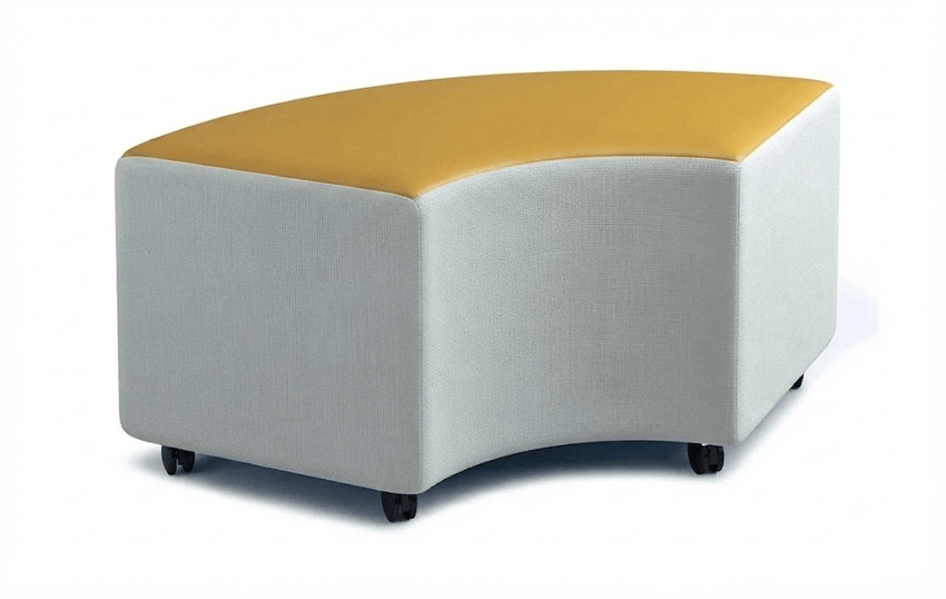 Russwood Library Furniture - Rollit Arc soft seat - 14"H (RUS-RL-AR14-G1) - SchoolOutlet