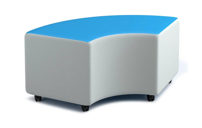 Russwood Library Furniture Zipit - Rollit Series - Rollit Arc soft seat - 14"H (RUS - RL - AR14 - G1) - SchoolOutlet