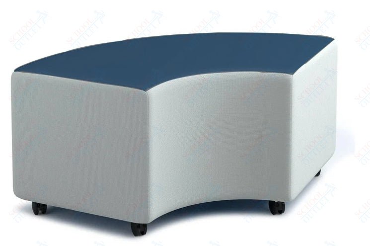 Russwood Library Furniture Zipit - Rollit Series - Rollit Arc soft seat - 14"H (RUS - RL - AR14 - G1) - SchoolOutlet