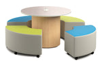 Russwood Library Furniture Zipit - Rollit Series - Rollit Arc soft seat - 14