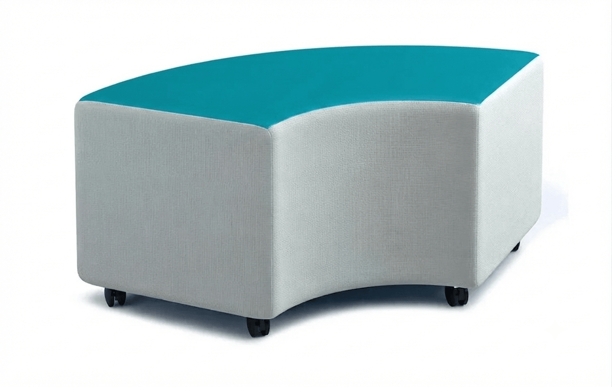 Russwood Library Furniture - Rollit Arc soft seat - 14"H (RUS-RL-AR14-G1) - SchoolOutlet