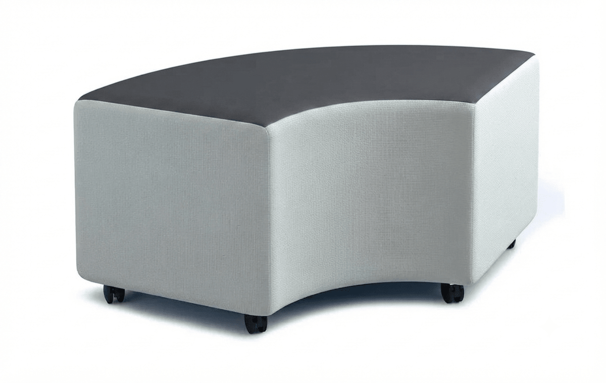 Russwood Library Furniture - Rollit Arc soft seat - 14"H (RUS-RL-AR14-G1) - SchoolOutlet